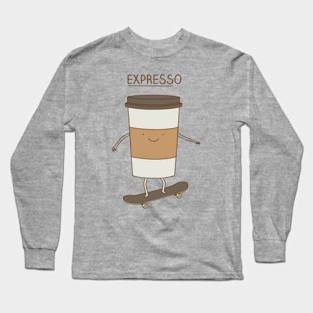 expresso Long Sleeve T-Shirt by milkyprint